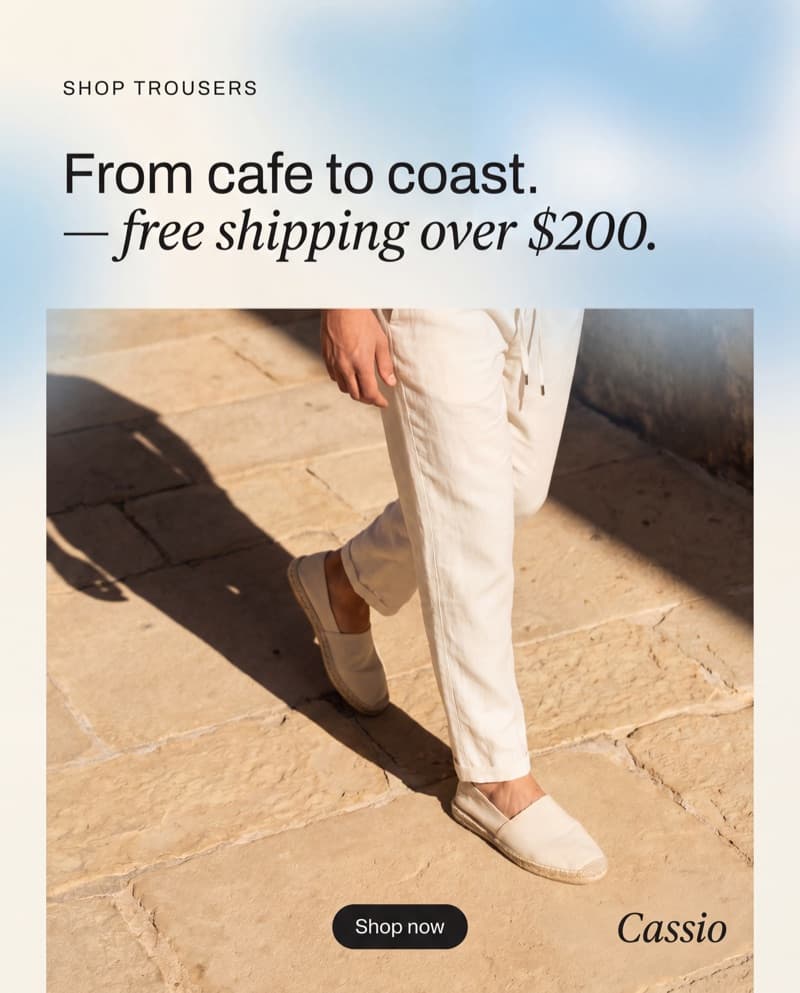 From cafe to coast — free shipping over $200