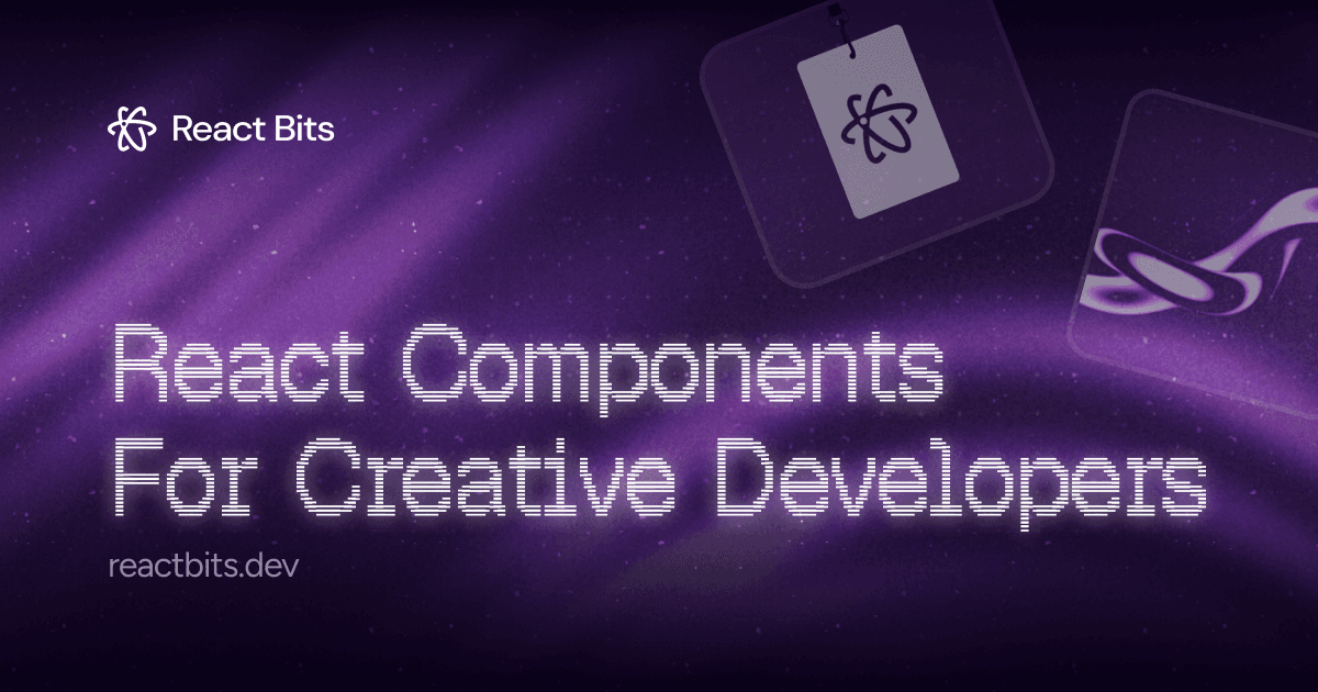 ReactBits.dev landing page